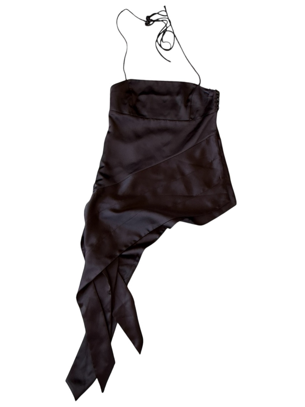 Lorena Saravia h&m black satin top size XS